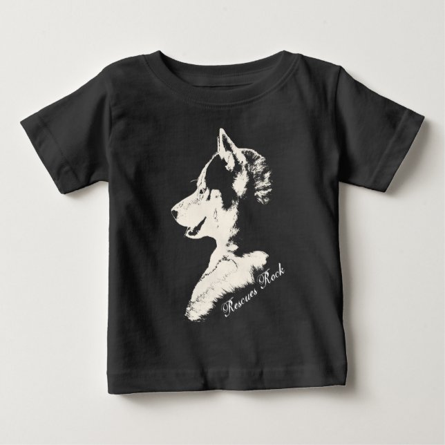 Baby Husky T-Shirt traîneau Chien Chien Chien Chio (Devant)