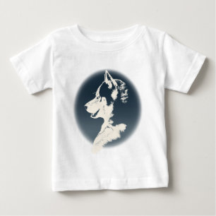 Baby Husky Tootoo Bodysuit Husky Puppy Baby Dress Baby T-shirt