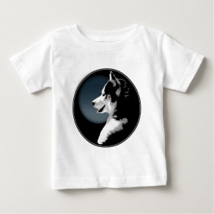 Baby Husky Tootoo Bodysuit Husky Puppy Baby Dress Baby T-shirt