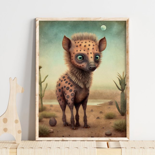 Baby Hyena African Animal | Hyena Wall Print Poster (Von Creator hochgeladen)