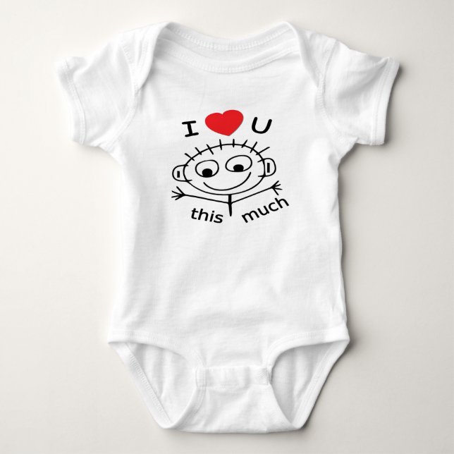 Baby I Liebe You Baby Strampler (Vorderseite)