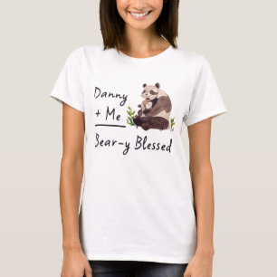 Baby + ich = sehr gesegnet, passendes Panda-Shirt T-Shirt