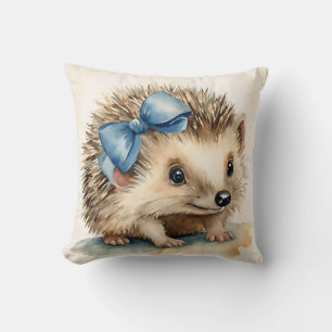Baby Igel Blue Bow Boys Kissen
