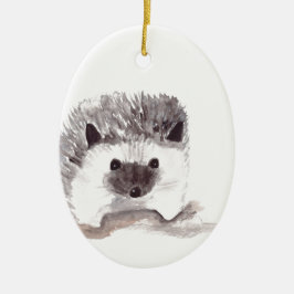 Baby Igel Keramik Ornament