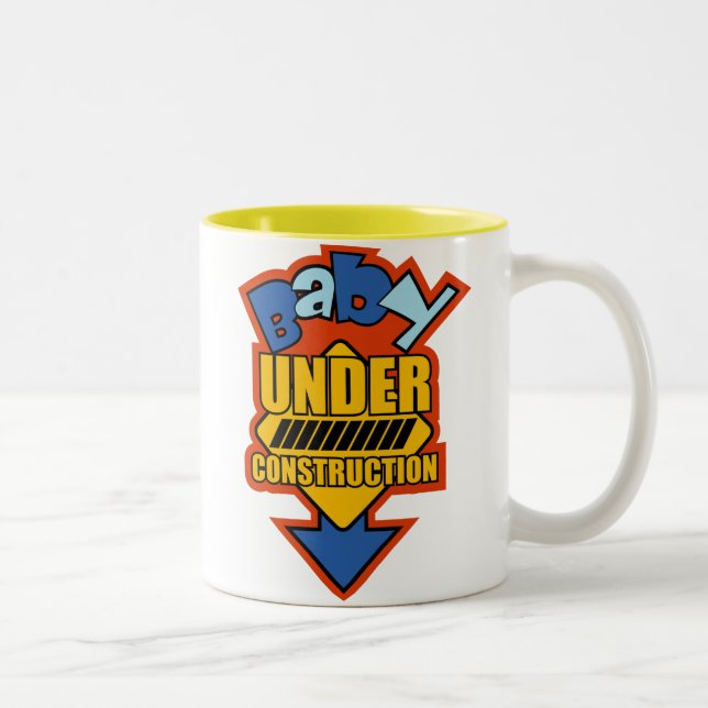 Baby-im Bau Tasse (Rechts)