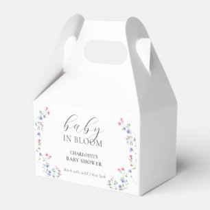 Baby im Blut   Elegante Wildblume Babydusche Geschenkschachtel