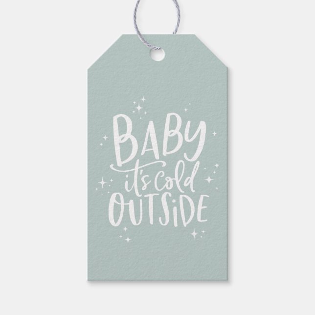 Baby im Freien Geschenkanhänger (Vorderseite)