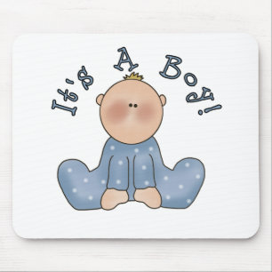 Baby im Schlafsack Es ist ein Junge Mousepad