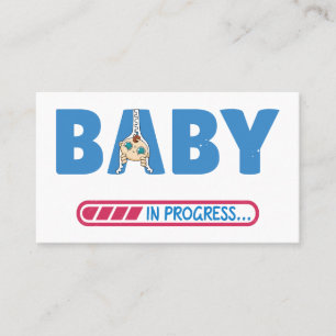 Baby in Arbeit Visitenkarte