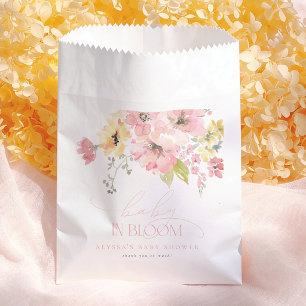 Baby in Bloom Aquarell Florales Mädchen Babyshower Geschenktütchen