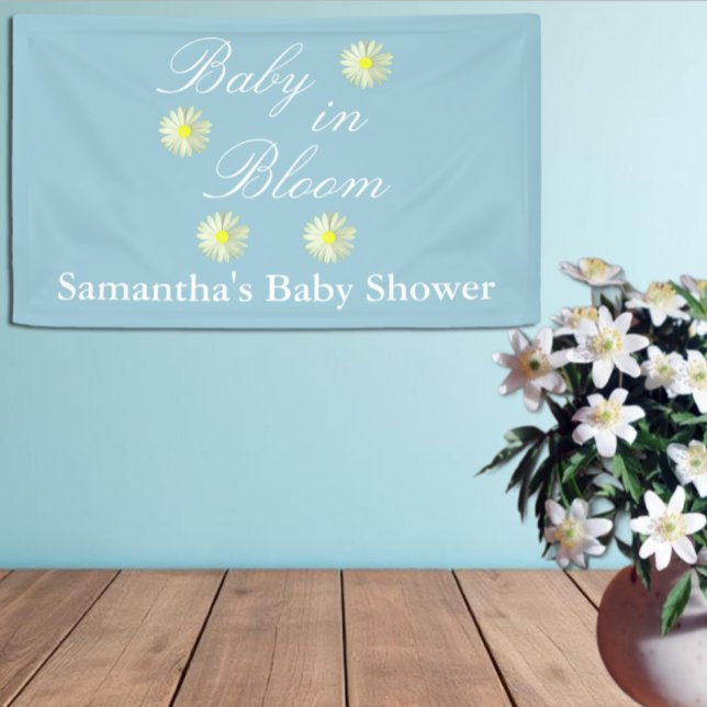 Baby in Bloom Baby Dusche Banner (Von Creator hochgeladen)