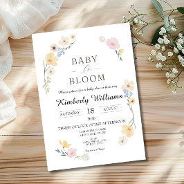 Baby in Bloom Baby Dusche Einladung