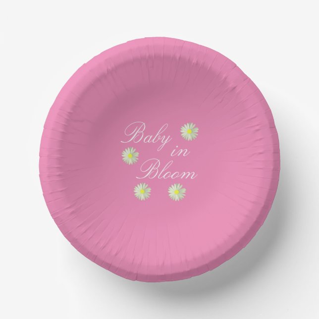 Baby in Bloom Baby Dusche Pappteller (Vorderseite)