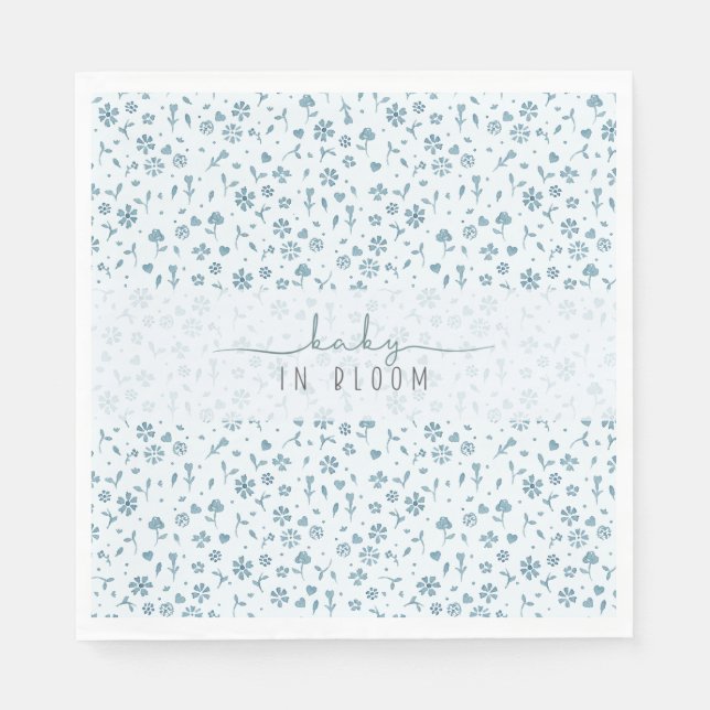 Baby in Bloom-Baby-Dusche Serviette (Vorderseite)