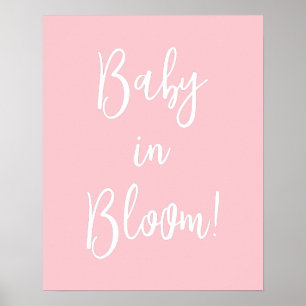 Baby in Bloom Baby Duschzeichen Poster