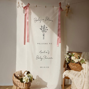 Baby in Bloom Baby-Party Banner