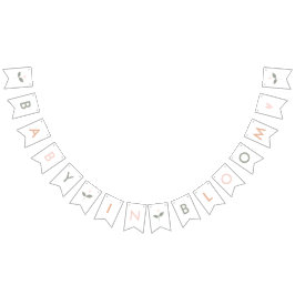 Baby in Bloom Baby Showbanner Wimpelkette
