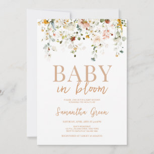 Baby in Bloom Baby Shower Einladung