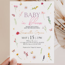 Baby in Bloom Baby Shower Einladung