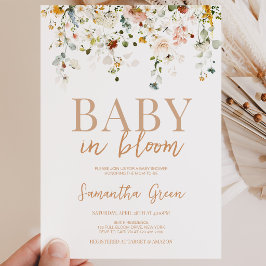 Baby in Bloom Baby Shower Einladung