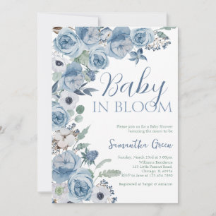 Baby in Bloom Baby Shower Einladung