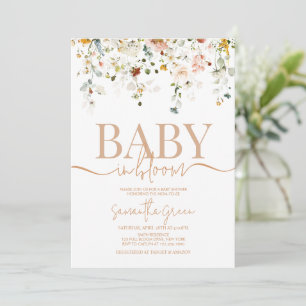 Baby in Bloom Baby Shower Einladung