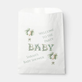 Baby in bloom Baby Shower Favor Bags Geschenktütchen