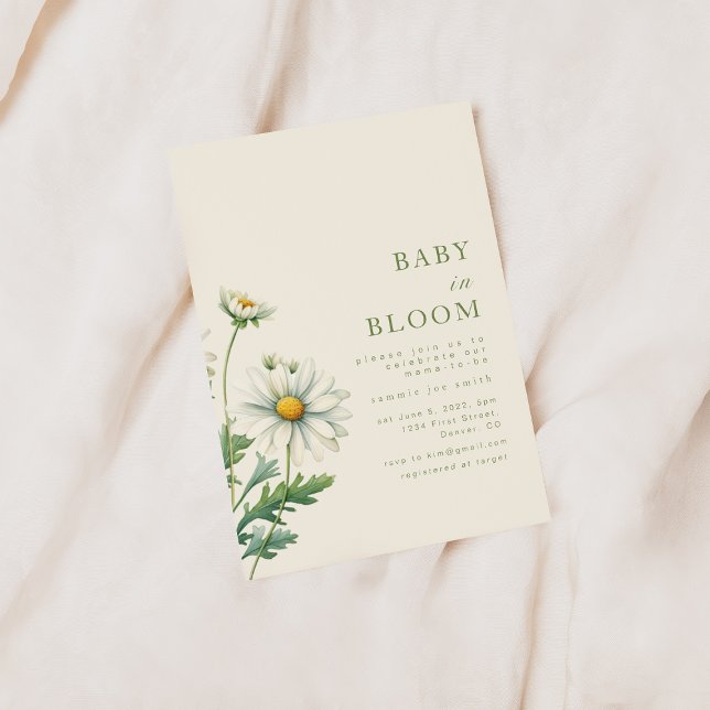 Baby in Bloom Baby shower Invitation (Créateur téléchargé)