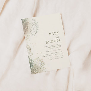 Baby in Bloom Baby shower Invitation