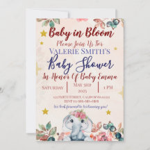 Baby In Bloom Baby Shower Invitations!