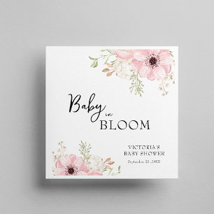 Baby in Bloom Baby Shower Serviette