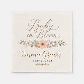 Baby in Bloom Baby Shower Servietten