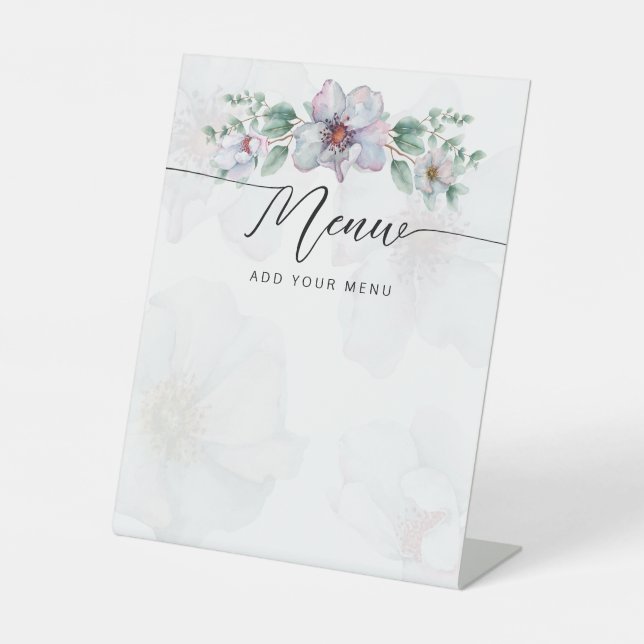 Baby in bloom Baby Showmenü Sockelschild (Vorderseite)