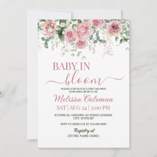 Baby In Bloom Babyparty Einladung