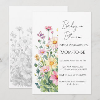 Baby in Bloom - Babyparty-Einladung Einladung
