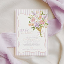 Baby in Bloom Babyparty lila rosa floral