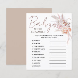 Baby in Bloom | Beige Boho Floral Baby Showspiel