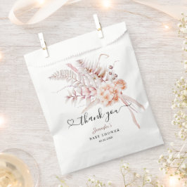 Baby in Bloom | Beige Spring Floral Baby Dusche Geschenktütchen