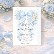 Baby in Bloom Blaues Band Florale Babyparty