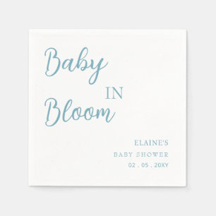 Baby in Bloom Blue Boy Baby Dusche Serviette