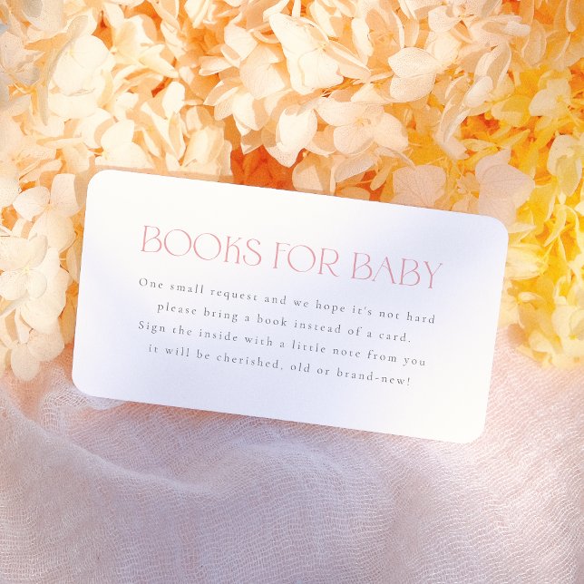 Baby in Bloom Blush Pink Bläschen Mädchen Kinderdu Begleitkarte (Von Creator hochgeladen)