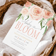 Baby In Bloom Blush Rosa Florales Mädchen Baby Sho