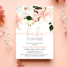 Baby in Bloom Blütenlilis Mädchen-Dusche