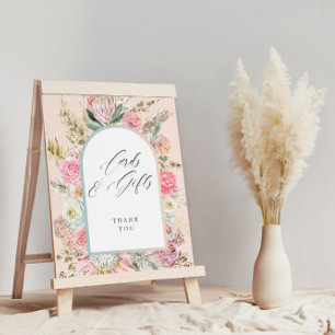 Baby in Bloom Bohemisch Baby Duschkarten Geschenkz Poster