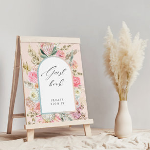 Baby in Bloom Bohemisch Baby Duschkopf Gästebuchsi Poster