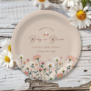Baby in Bloom Boho Chic Blumengarten Party Dusche Pappteller