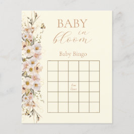 Baby in Bloom Boho Neutral Baby Shower Game