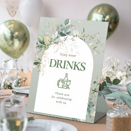 Baby in Bloom Botanical Eukalyptus Drinks Sockelschild