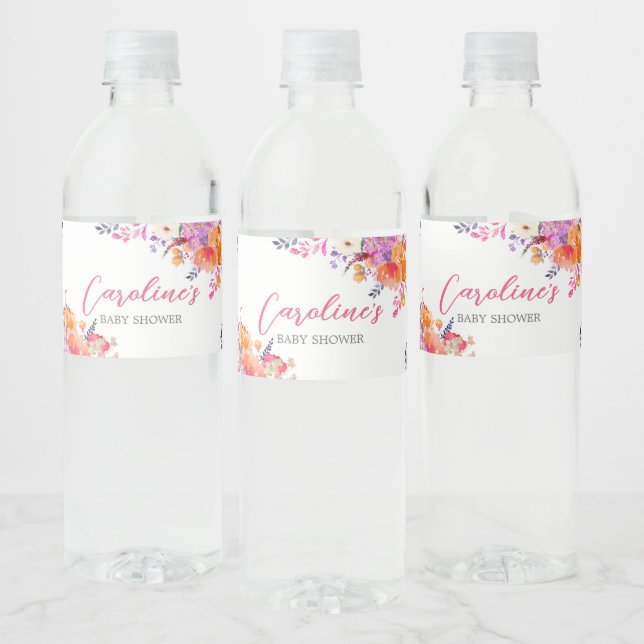 Baby in Bloom Bright Floral Baby Dusche (Flaschen)