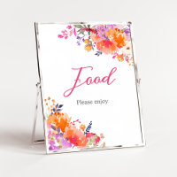 Baby in Bloom Bright Floral Baby Dusche Nahrung